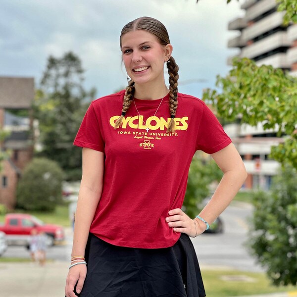 Champion® Women's Cyclones I-State Cardinal T-Shirt